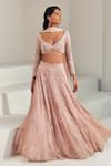 Buy Ritika Mirchandani Pink Net Embroidered Wed Design V Neck Kaz Lehenga Set at Aza Fashions Buy_Ritika Mirchandani_Pink Net Embroidered Wed Design V Neck Kaz Lehenga Set _at_Aza_Fashions