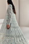Ritika Mirchandani_Green Net Florence Embroidered Jacket Sharara Set_Online_at_Aza_Fashions