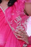 Ranikidswear_Pink Ruffle Lehenga Set For Girls_Online_at_Aza_Fashions