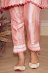Ridhi Mehra_Purple Silk Embroidery Gota Patti And Beads Tionna Kurta & Pant Set  _at_Aza_Fashions