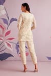 Shop Ridhi Mehra White Net Embroidered Floral Motifs Band Daphne Kurta And Pant Set at Aza Fashions Shop_Ridhi Mehra_White Net Embroidered Floral Motifs Band Daphne Kurta And Pant Set _at_Aza_Fashions