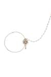 Buy_Riana Jewellery_Gold Plated Stone Floral Nath _Online_at_Aza_Fashions