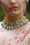 Riana Jewellery_Bead Drop Nath_Online_at_Aza_Fashions