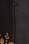 Shop_Khwaab by Sanjana Lakhani_Black Muslin Embellished Lehenga Set_Online_at_Aza_Fashions