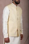 Buy_RNG Safawala_White Raw Silk Embroidered Bundi And Kurta Set For Kids For Kids_Online_at_Aza_Fashions