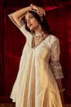 Roze Ivory Dupatta Original Mukaish Organza, Kurta Silk Jodha Jacquard Peplum Set at Aza Fashions Roze_Ivory Dupatta Original Mukaish Organza, Kurta Silk Jodha Jacquard Peplum Set _at_Aza_Fashions
