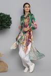 RANNA GILL_Multi Color Printed Silk Tunic_Online_at_Aza_Fashions