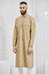 Buy_Rajesh Pratap Singh_Cream Katan Embroidered Kurta Set _Online_at_Aza_Fashions