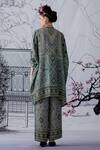 Shop_Rajdeep Ranawat_Grey Silk Chanel Tunic And Pant Set_at_Aza_Fashions