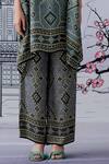 Rajdeep Ranawat_Grey Silk Chanel Tunic And Pant Set_at_Aza_Fashions