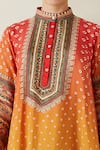 Buy_Rajdeep Ranawat_Yellow Silk Band Collar Navya Asymmetric Tunic  