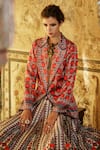 Buy_Rajdeep Ranawat_Multi Color Dupion Leela Lehenga_Online_at_Aza_Fashions