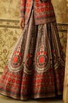Shop_Rajdeep Ranawat_Multi Color Dupion Leela Lehenga_Online_at_Aza_Fashions