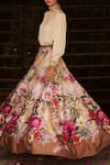 Shop_Rajdeep Ranawat_White Dupion Leela Lehenga  _Online_at_Aza_Fashions