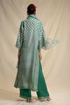 Shop_Rajdeep Ranawat_Green Silk Bandhani Print Kurta Set_at_Aza_Fashions