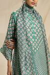 Shop_Rajdeep Ranawat_Green Silk Bandhani Print Kurta Set_Online_at_Aza_Fashions