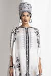 Buy_Rajdeep Ranawat_White Silk Round Cape Tunic And Draped Pant Set  _Online_at_Aza_Fashions