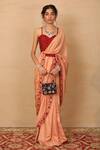 Buy_Rashika Sharma_Maroon Saree And Blouse Chanderi Silk Lining Shantoon Draped With _Online_at_Aza_Fashions