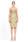 Buy_Rocky Star_Green Net Sequin Embroidered Tube Dress_at_Aza_Fashions