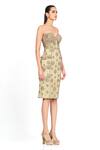 Rocky Star_Green Net Sequin Embroidered Tube Dress_Online_at_Aza_Fashions