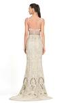 Shop_Rocky Star_Ivory Net Sequin Embroidered Gown_at_Aza_Fashions