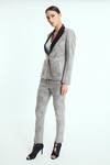 Rocky Star_Grey Polyester Blend Plaid Blazer And Pant Set_Online_at_Aza_Fashions