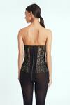 Shop_Rocky Star_Black Polyester Blend Embroidered Bodysuit_at_Aza_Fashions