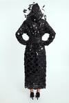 Shop_Rocky Star_Black Polyester Blend Sequin Embroidered Dress_at_Aza_Fashions