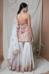 Tamanna Punjabi Kapoor_Ivory Raw Silk Embroidered Kurta Gharara Set_Online_at_Aza_Fashions