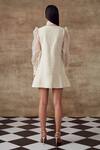 Shop_Rishi & Vibhuti_White Victorian Quilted Dress_at_Aza_Fashions