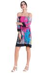 Buy_Pankaj & Nidhi_Multi Color Floral Print Dress_Online_at_Aza_Fashions