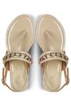 Buy_Crimzon_Beige Embroidered Ankle Strap Sandals_at_Aza_Fashions