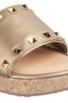 Shop_CRIMZON_Gold Studs Spiked Platform Wedges_Online_at_Aza_Fashions