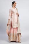 Sheetal Batra_Pink Kurta And Gharara Chanderi Banarasi Dupatta Organza Erina Set _Online_at_Aza_Fashions