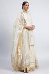 Buy_Sheetal Batra_White Kurta And Garara Chanderi  Dupatta Organza Eliza Set _Online_at_Aza_Fashions