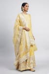 Sheetal Batra_Yellow Kurta And Gharara Chanderi Banarasi Dupatta Erina Set _Online_at_Aza_Fashions