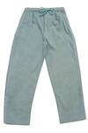 Buy_Little Luxury_Green Corduroy Baggy Pants  _Online_at_Aza_Fashions