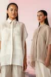 Shop_Febo6_Linen Threads Collared Neck Kaftan Shirt_Online_at_Aza_Fashions