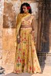 Buy_Anita Dongre_Yellow Silene Lehenga Set_at_Aza_Fashions