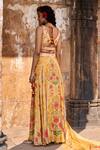 Anita Dongre_Yellow Silene Lehenga Set_Online_at_Aza_Fashions