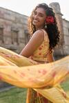 Buy_Anita Dongre_Yellow Silene Lehenga Set_Online_at_Aza_Fashions