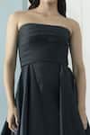 Buy_Shivani Awasty_Black Silk Tafetta Bandeau Ballgown _Online_at_Aza_Fashions