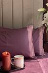 Buy_Sadyaska_Purple Cotton Embroidery Bedsheet With Pillow Covers_at_Aza_Fashions