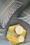 Shop_Sadyaska_Grey 100% Cotton Pristine Bedsheet Set _at_Aza_Fashions