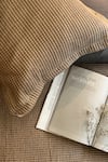 Shop_Sadyaska_Grey 300tc Cotton And Woven Fabric Honeycomb Pattern Duvet Cover _Online_at_Aza_Fashions