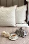 Sadyaska_Beige 100% Cotton Quilted Reversible Bedspread Set_Online_at_Aza_Fashions
