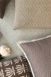 Sadyaska_Grey Fabric Cvc And Filling 100% Polyester Quilted Reversible Bedspread Set_Online_at_Aza_Fashions