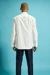 Shop_Sahil Aneja_White Cotton Printed Shirt_at_Aza_Fashions