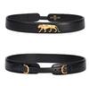 Buy Sabyasachi Black Tiger Lobo Double Buckle Belt at Aza Fashions Buy_Sabyasachi_Black Tiger Lobo Double Buckle Belt_at_Aza_Fashions