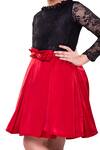 Buy_Littlecheer_Red Chiffon, Satin Lace, Embroidery Shine Star Skirt Set _Online_at_Aza_Fashions